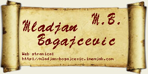 Mlađan Bogajčević vizit kartica